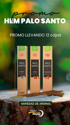 PROMO Hem Organic Blend Palo Santo x 12 unidades