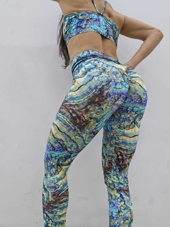 CONJUNTO EFEITO MARMORE TONS DE AZUL EMPINA BUMBUM - comprar online