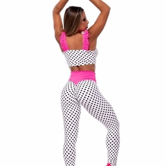 CONJUNTO POÁ COM TOP FRUFRU PINK - comprar online