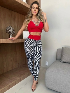 CONJUNTO ELEGANCE ZEBRA RED EMPINA BUMBUM EXCLUSIVO