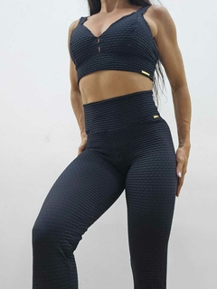 CONJUNTO DRAPEADO PRETO LEGGING EXCLUSIVO