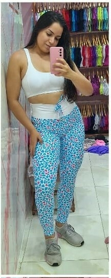 CONJUNTO VÁRIAS ESTAMPAS LEGGING COM CADARÇO FAKE E TOP