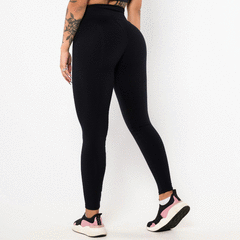 CONJUNTO TOP TRANÇADO COM LEGGING COMUM PRETA en internet