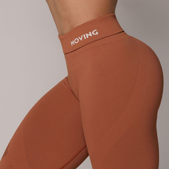 Legging Seamless Gravidade Zero Emana Terracota - MB Musa Fitness