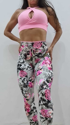 CONJUNTO CÓS BICOLOR SKULL ROSES EXCLUSIVO