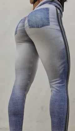 Imagen de LEGGING FAKE JEANS FAKE ZIPER