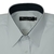 Camisa Mista Prime Branca Lisa com Colarinho Azul Punho Duplo - comprar online