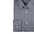 Camisa Fio 120 Egípcio Azul Trabalhada Punho Simples - Instinto BR | Moda Social Masculina