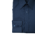 Camisa Microfibra Prime Azul Escuro Lisa Punho Simples na internet