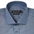 Camisa Fio 80 Azul Detalhe Pied Poule Punho Simples - loja online