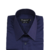 Camisa Fio 80 Azul Noite Quadrados no Próprio Tecido Punho Duplo - comprar online