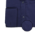 Imagem do Camisa Fio 80 Azul Noite Quadrados no Próprio Tecido Punho Duplo
