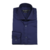 Camisa Fio 80 Azul Noite Quadrados no Próprio Tecido Punho Simples - Instinto BR | Moda Social Masculina