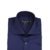 Camisa Fio 80 Azul Noite Quadrados no Próprio Tecido Punho Simples - loja online