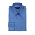 Camisa Fio 80 Azul Quadrados no Próprio Tecido Punho Simples