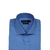 Camisa Fio 80 Azul Quadrados no Próprio Tecido Punho Simples - loja online