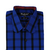 Camisa Fio 80 Xadrez Azul e Preto Punho Simples - comprar online