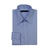 Camisa Mista Prime Azul Claro Quadriculada no Próprio Tecido Punho Simples