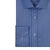 Camisa Mista Prime Azul Quadriculada no Próprio Tecido Punho Simples