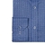 Camisa Mista Prime Azul Quadriculada no Próprio Tecido Punho Simples - comprar online