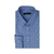 Camisa Mista Prime Azul Royal Quadricular no Próprio Tecido-Punho Simples