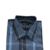 Camisa Fio 80 Azul Xadrez Punho Simples - comprar online