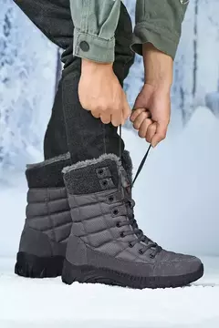 BOTA CANO LONGO DE NEVE IMPERMEÁVEL E FORRADA | ORTOBELA®