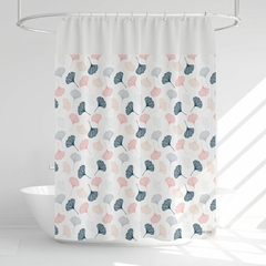 Cortina de Baño - Diseño Hojas Ginkgo