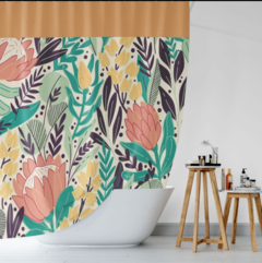 Cortina de Baño ~ Diseño Floral  - comprar online