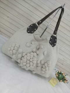 Alça para bolsa de crochê couro eco modelo Joly 52 cm 1 par - comprar online