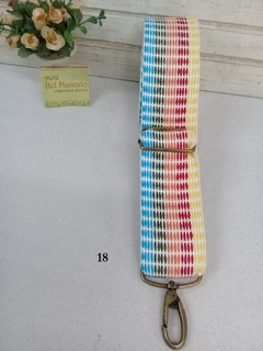 Alça de algodão para bolsa de crochê 125 x 4 cm largura - comprar online
