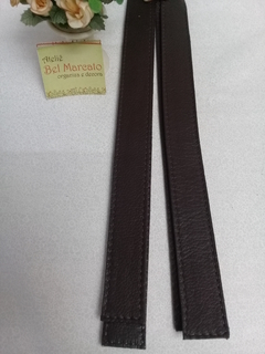 Alça para bolsa couro legítimo + couro eco cores 60 cm 1 par - loja online