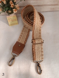 Alça para bolsa de crochê trançada CORES 125 x 3,5 cm largura - Ateliê Bel Marcato