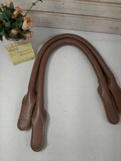 Alça para bolsa couro legítimo de mão 1 par CORES 50 cm - comprar online