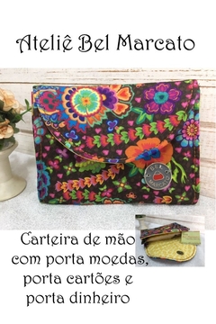 Molde da carteira de mão com porta moedas