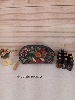 Bolsa para óleos essenciais Doterra para 10 frascos de 15 ml Luna - Ateliê Bel Marcato