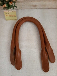 Alça para bolsa couro legítimo de mão 1 par CORES 50 cm - Ateliê Bel Marcato