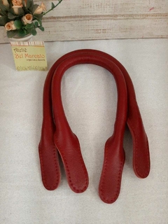 Imagem do Alça para bolsa couro legítimo de mão 1 par CORES 50 cm