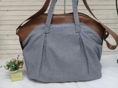 Bolsa de ombro modelo Imagine jeans e alças tecido - comprar online