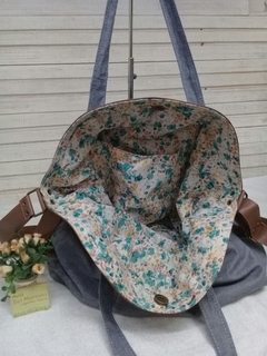 Bolsa de ombro modelo Imagine jeans e alças tecido na internet