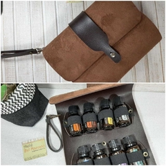 Carteira para óleos essenciais Doterra para 8 frascos de 15ml