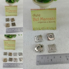 Botão imantado para costurar fecho imantado 14mm com 10 peças - Ateliê Bel Marcato