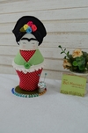 Alfineteiro de feltro Frida Khalo alfineteiro mesa+alfinetes