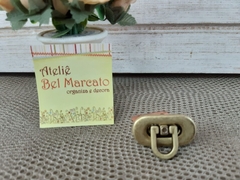 Fecho para bolsa de crochê metal com trava 4 cores - Ateliê Bel Marcato