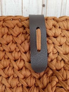 Fecho para bolsa de crochê fio de malha com botão imã 2 unidades - comprar online