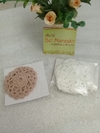 Flor de crochê pacote com 3 peças 5 cm diâmetro