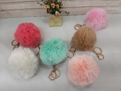 Pompom colorido para bolsas mochilas unitário