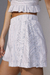 Shorts Tricoline Off-White Lurex