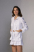 Camisa Tricoline Off-White Lurex