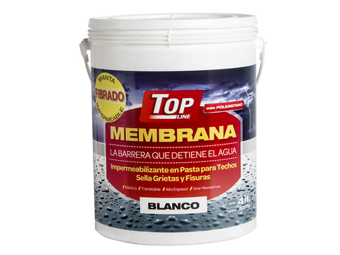 Membrana Poliuretánica Fibrada en Pasta de Colores Topline por 4 Kg